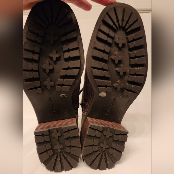 Lucky Brand Dareek leather combat boots in Falcon gray size 9 - Picture 13 of 14